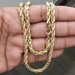 10kt real gold rope chain 22 inches